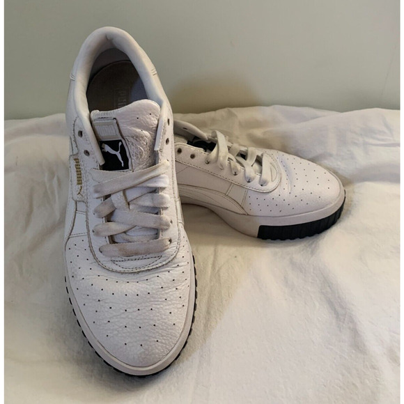 Puma Cali Platform Womens Size 9.5 White Sneakers Casual Shoes 369155-04 - Picture 2 of 12